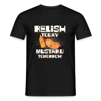 Mustard Morning Gift - Men's T-Shirt - black - Front - AI Model Male 178 light (178cm)