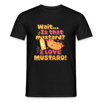 Mustard Morning Gift - Men's T-Shirt - black - Front - AI Model Male 178 light (178cm)