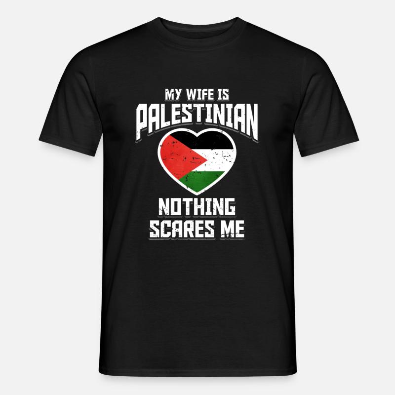 Palästinensisch - Männer T-Shirt - Schwarz