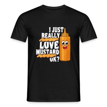 Love mustard gift - Men's T-Shirt - black - Front - AI Model Male 178 light (178cm)