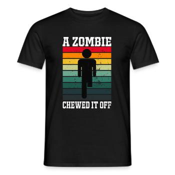 Bein Amputiert Arm Kämpfer Geschenk - Männer T-Shirt - Schwarz - Vorne - AI Model Male 178 light (178cm)