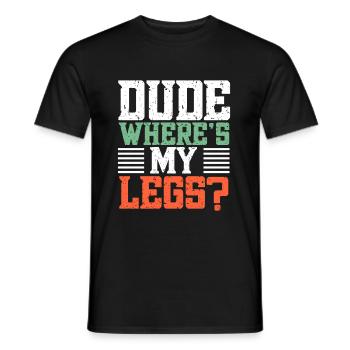 Bein Amputiert Arm Kämpfer Geschenk - Männer T-Shirt - Schwarz - Vorne - AI Model Male 178 light (178cm)