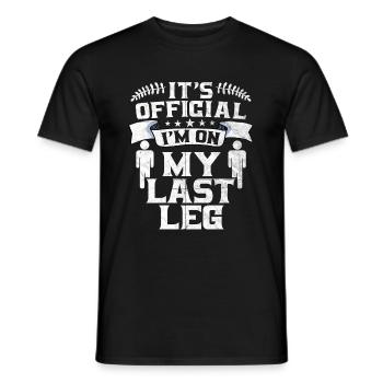Bein Amputiert Arm Kämpfer Geschenk - Männer T-Shirt - Schwarz - Vorne - AI Model Male 178 light (178cm)