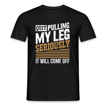 Bein Amputiert Arm Kämpfer Geschenk - Männer T-Shirt - Schwarz - Vorne - AI Model Male 178 light (178cm)