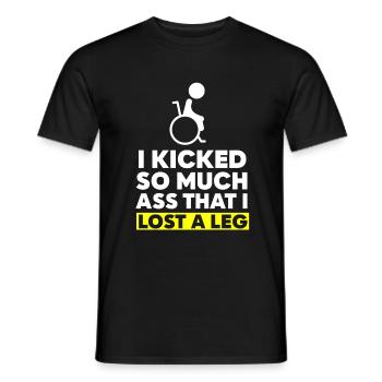 Bein Amputiert Arm Kämpfer Geschenk - Männer T-Shirt - Schwarz - Vorne - AI Model Male 178 light (178cm)