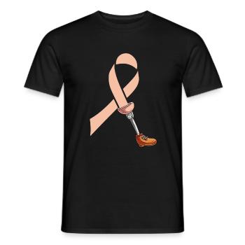 Bein Amputiert Arm Kämpfer Geschenk - Männer T-Shirt - Schwarz - Vorne - AI Model Male 178 light (178cm)