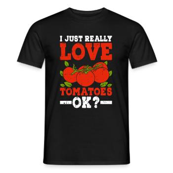 Tomate - Männer T-Shirt - Schwarz - Vorne - AI Model Male 178 light (178cm)