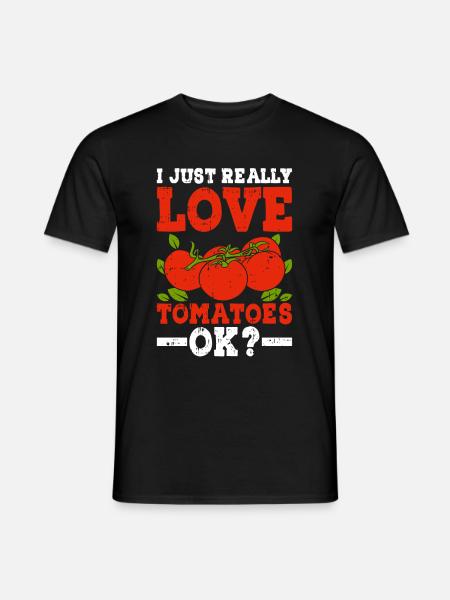 Tomate - Männer T-Shirt - Schwarz