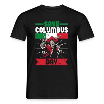 Christopher Columbus - Männer T-Shirt - Schwarz - Vorne - AI Model Male 178 light (178cm)
