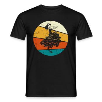 Flamenco - Männer T-Shirt - Schwarz - Vorne - AI Model Male 178 light (178cm)
