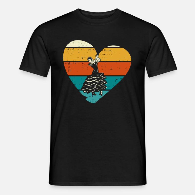 Flamenco - Männer T-Shirt - Schwarz