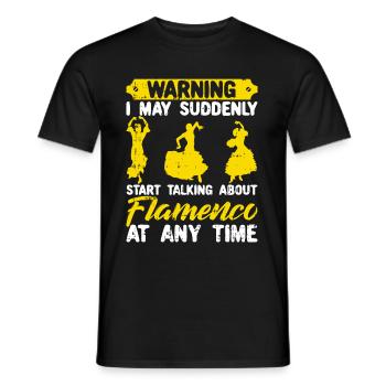 Flamenco - Männer T-Shirt - Schwarz - Vorne - AI Model Male 178 light (178cm)