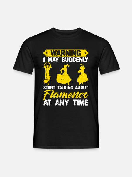 Flamenco - Männer T-Shirt - Schwarz