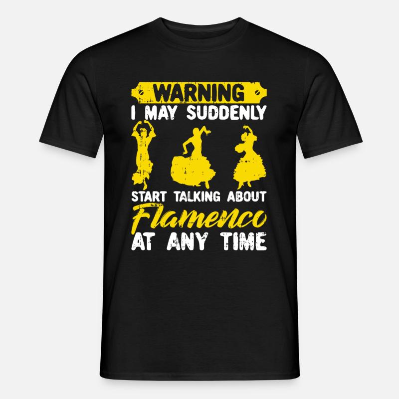 Flamenco - Männer T-Shirt - Schwarz