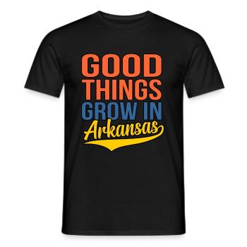 Grow In Arkansas Gift - Men's T-Shirt - black - Front - AI Model Male 178 light (178cm)