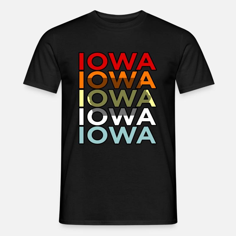 Iowa-bewohner-geschenk - Männer T-Shirt - Schwarz