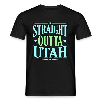 Cadeau d’aventure en Utah - T-shirt homme - noir - Devant - AI Model Male 178 light (178cm)