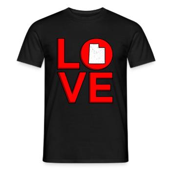 Dear Utah Gift - Men's T-Shirt - black - Front - AI Model Male 178 light (178cm)