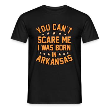 Born in Arkansas gift - Men's T-Shirt - black - Front - AI Model Male 178 light (178cm)