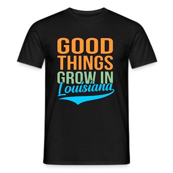 Wuchs In Louisiana geschenk - Männer T-Shirt - Schwarz - Vorne - AI Model Male 178 light (178cm)