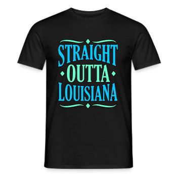Direkt Aus Louisiana Geschenk - Männer T-Shirt - Schwarz - Vorne - AI Model Male 178 light (178cm)
