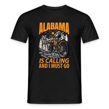Alabama Adventure Gift - Men's T-Shirt - black - Front - AI Model Male 178 light (178cm)