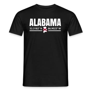 Alabama stolz geschenk - Männer T-Shirt - Schwarz - Vorne - AI Model Male 178 light (178cm)