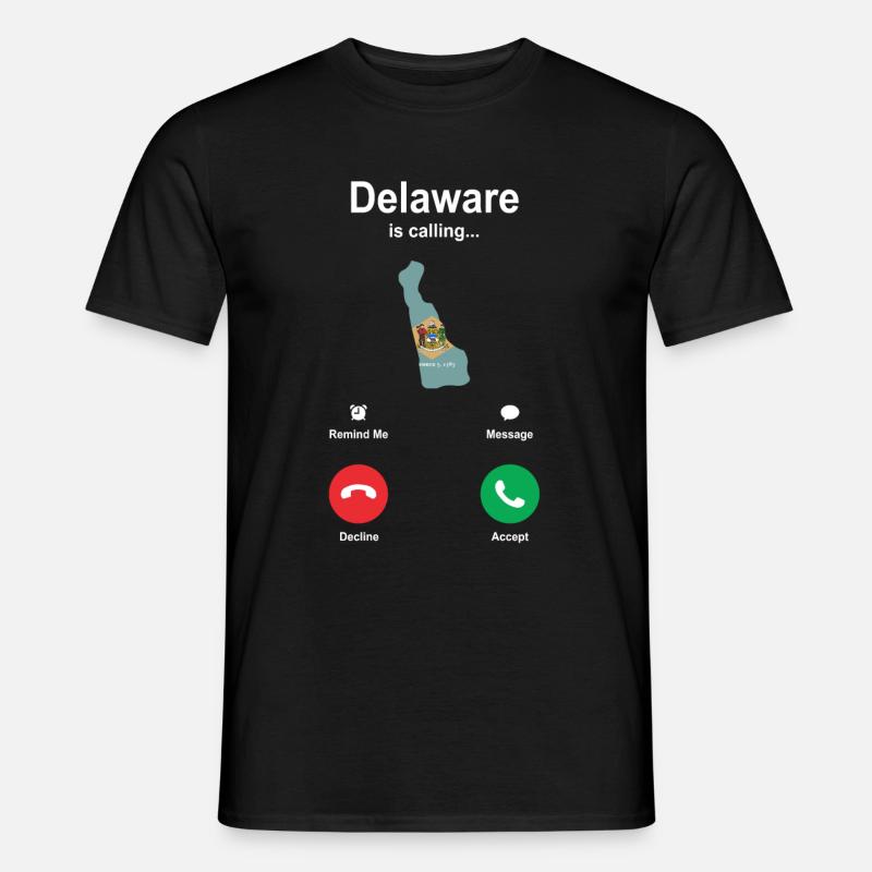 Reisendes Delaware geschenk - Männer T-Shirt - Schwarz
