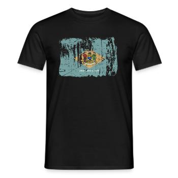 Delaware Home Pride Geschenk - Männer T-Shirt - Schwarz - Vorne - AI Model Male 178 light (178cm)