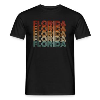 Cadeau de voyage en Floride - T-shirt homme - noir - Devant - AI Model Male 178 light (178cm)