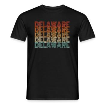 Delaware reisen geschenk - Männer T-Shirt - Schwarz - Vorne - AI Model Male 178 light (178cm)