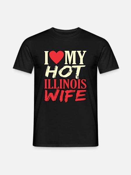 Illinois Woman Gift - Men's T-Shirt - black