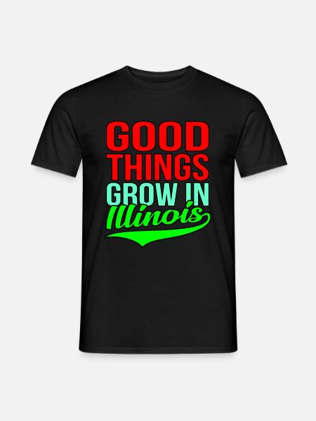 Grow In Illinois Gift - Men's T-Shirt - black