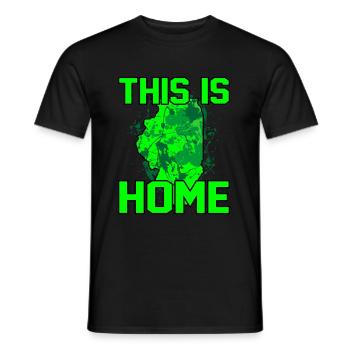 Zuhause Illinois Geschenk - Männer T-Shirt - Schwarz - Vorne - AI Model Male 178 light (178cm)