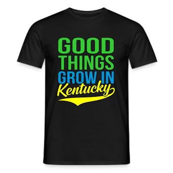 Wachsen Sie In Kentucky-geschenk - Männer T-Shirt - Schwarz - Vorne - AI Model Male 178 light (178cm)