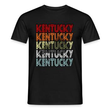 Kentucky bewohner geschenk - Männer T-Shirt - Schwarz - Vorne - AI Model Male 178 light (178cm)