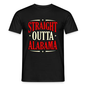 Reisendes Alabama geschenk - Männer T-Shirt - Schwarz - Vorne - AI Model Male 178 light (178cm)