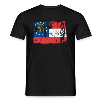 Georgien Reist Geschenk - Männer T-Shirt - Schwarz - Vorne - AI Model Male 178 light (178cm)