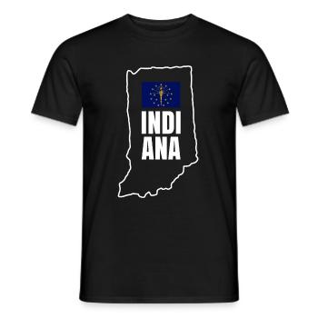 Cadeau maison Indiana - T-shirt homme - noir - Devant - AI Model Male 178 light (178cm)