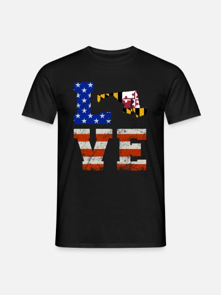 Dear maryland gift - Men's T-Shirt - black