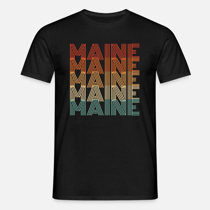 Maine Explorers Geschenk - Männer T-Shirt - Schwarz