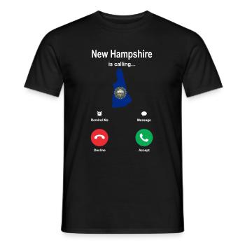 Voyage New Hampshire Cadeau - T-shirt homme - noir - Devant - AI Model Male 178 light (178cm)