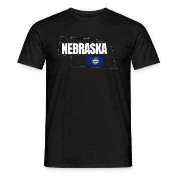 Nebraska reisen geschenk - Männer T-Shirt - Schwarz - Vorne - AI Model Male 178 light (178cm)