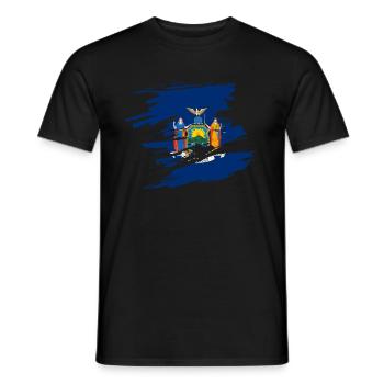 New York Pride Gift - Men's T-Shirt - black - Front - AI Model Male 178 light (178cm)