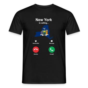 Travel New York Gift - Men's T-Shirt - black - Front - AI Model Male 178 light (178cm)