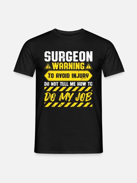 Chirurg - Männer T-Shirt - Schwarz