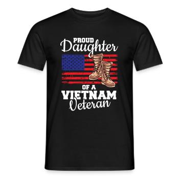 Vietnam Veteran USA Geschenk - Männer T-Shirt - Schwarz - Vorne - AI Model Male 178 light (178cm)