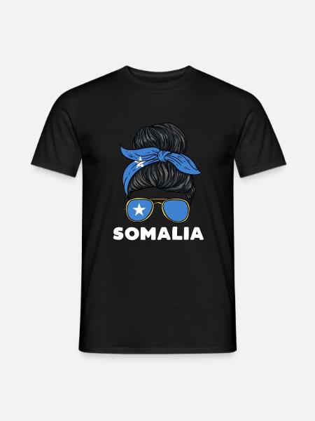 Somalia Mädchen - Männer T-Shirt - Schwarz