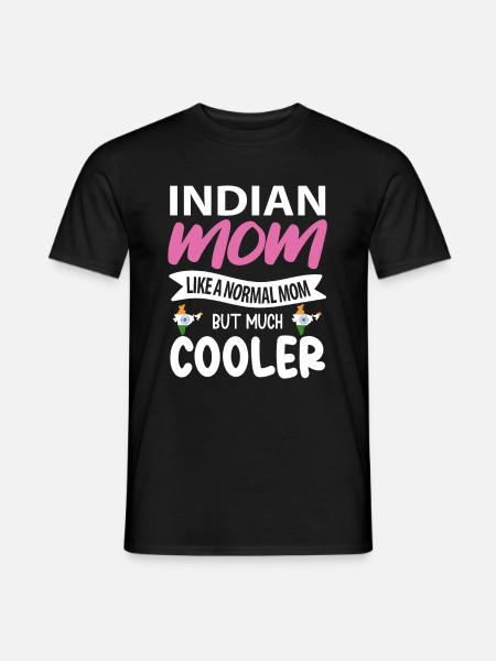 Indisches Muttergeschenk - Männer T-Shirt - Schwarz