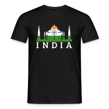 Beautiful Taj Mahal Gift - Men's T-Shirt - black - Front - AI Model Male 178 light (178cm)